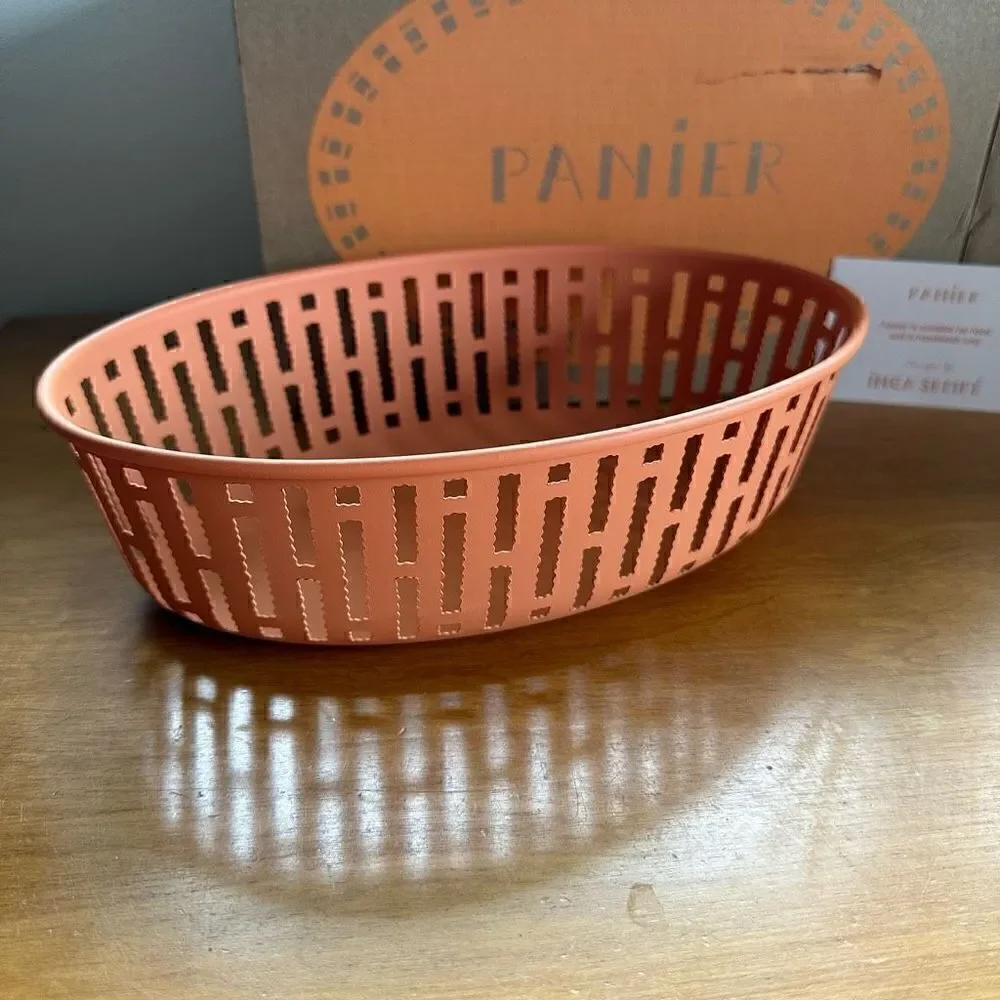 Panier for HAY design by Inga Sempe steel oval food safe storage basket